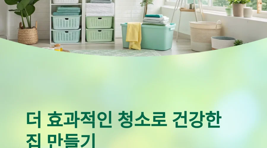 청소를 더 효과적으로! 일반 가정집 청소를 위한 8가지 팁