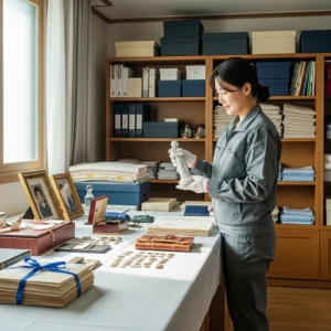 Clearing up the keepsake in Gangnam