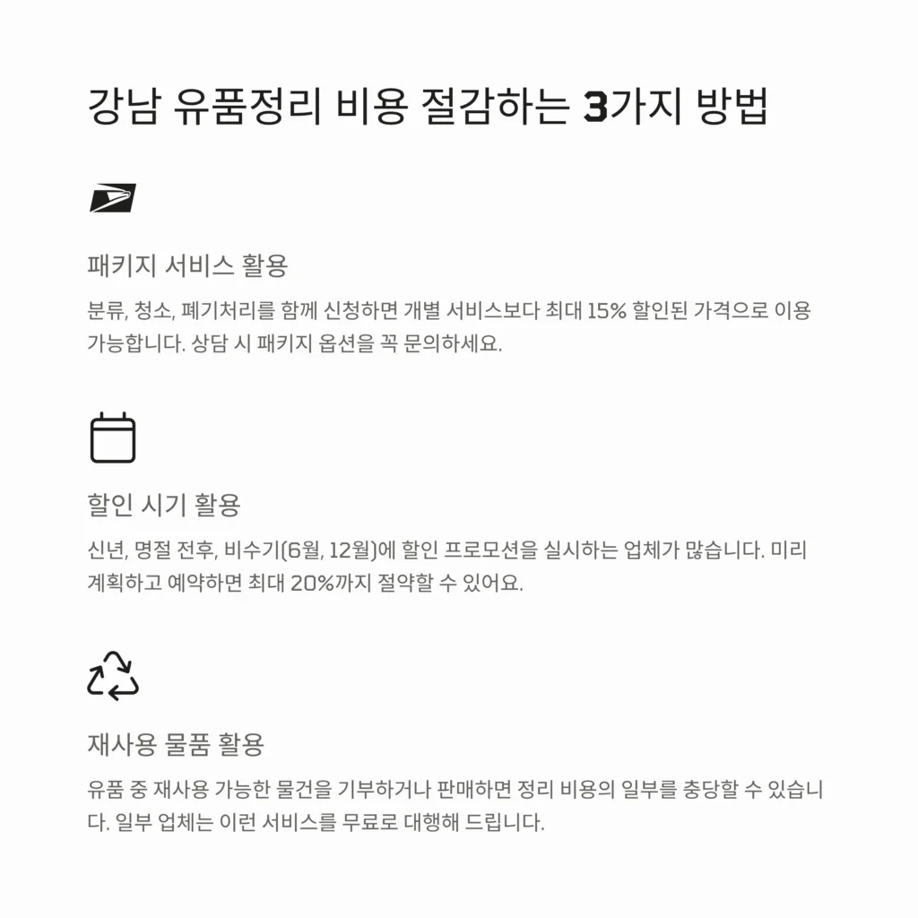 Clearing up the keepsake in Gangnam