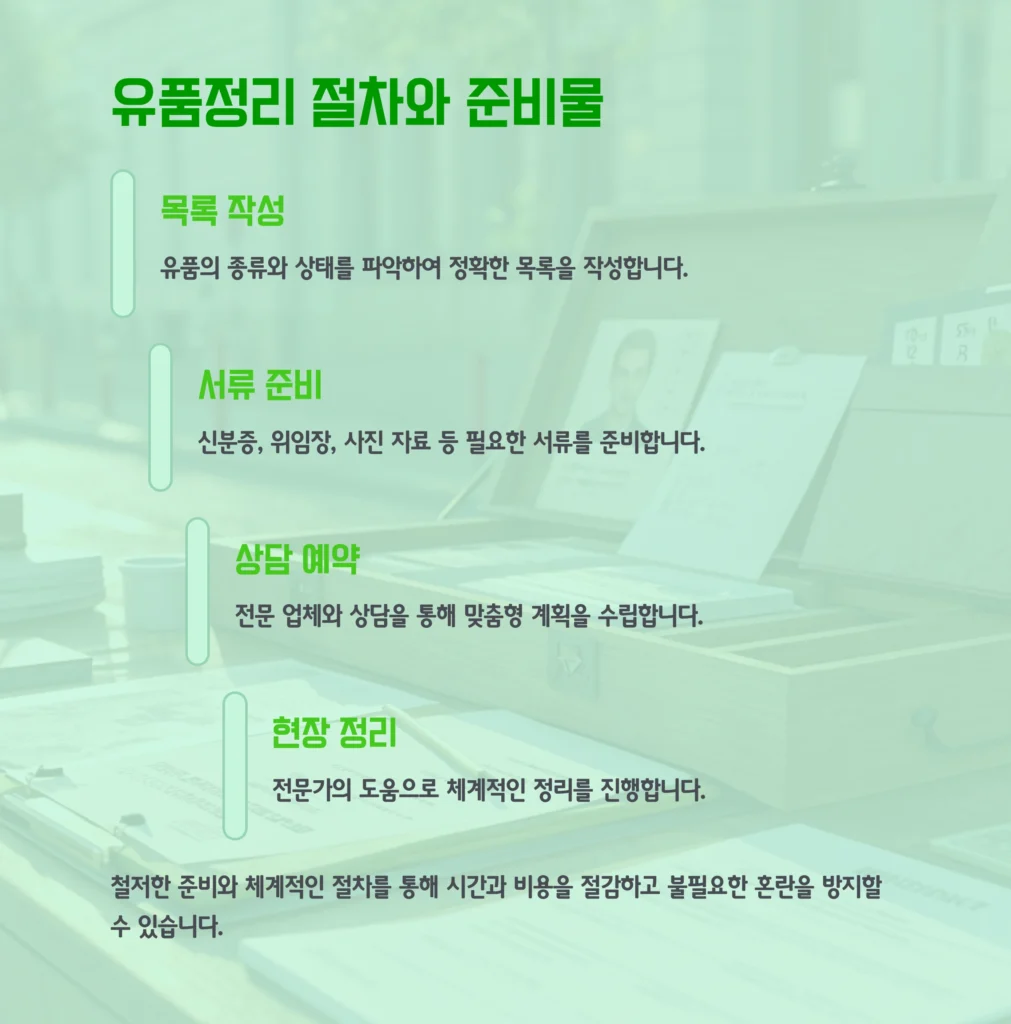 강동 유품정리