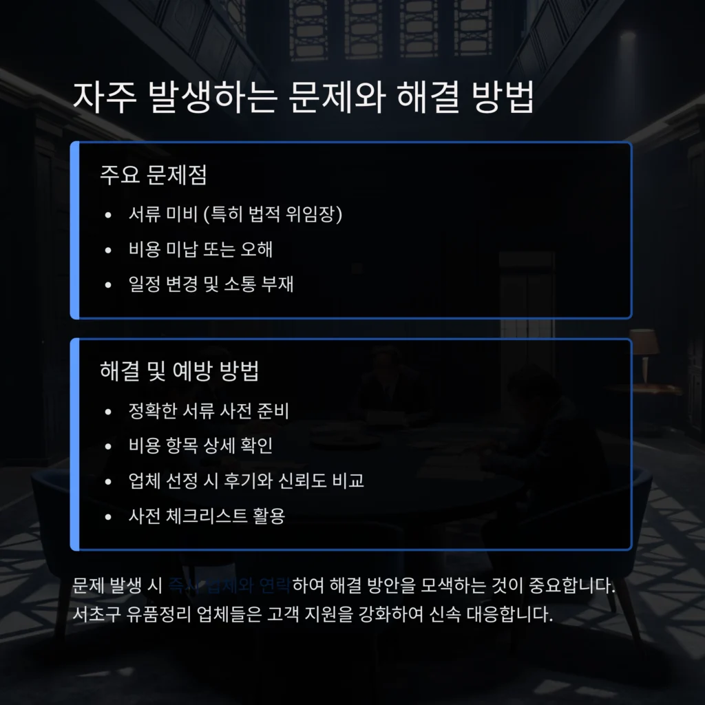 서초 유품정리