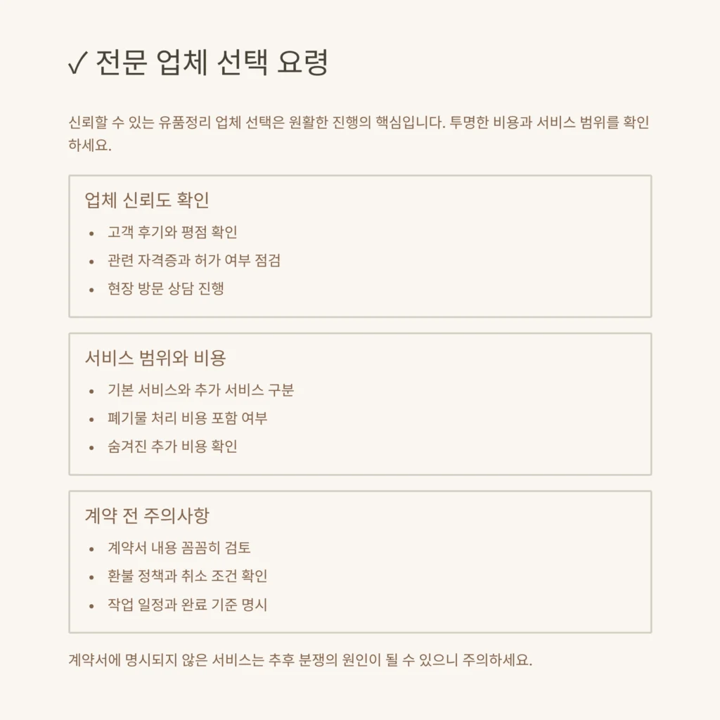 영등포 유품정리