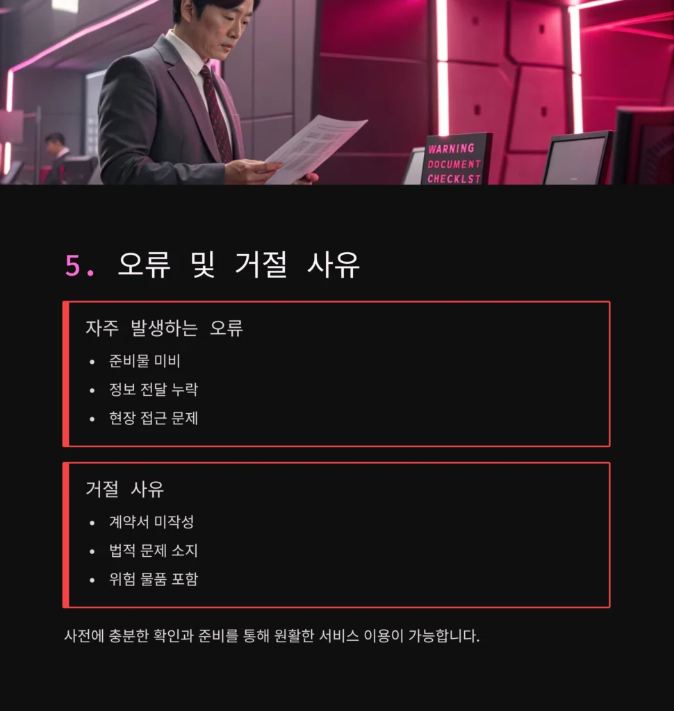 용산 유품정리