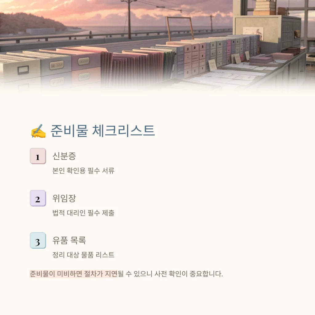 종로 무악동 유품정리