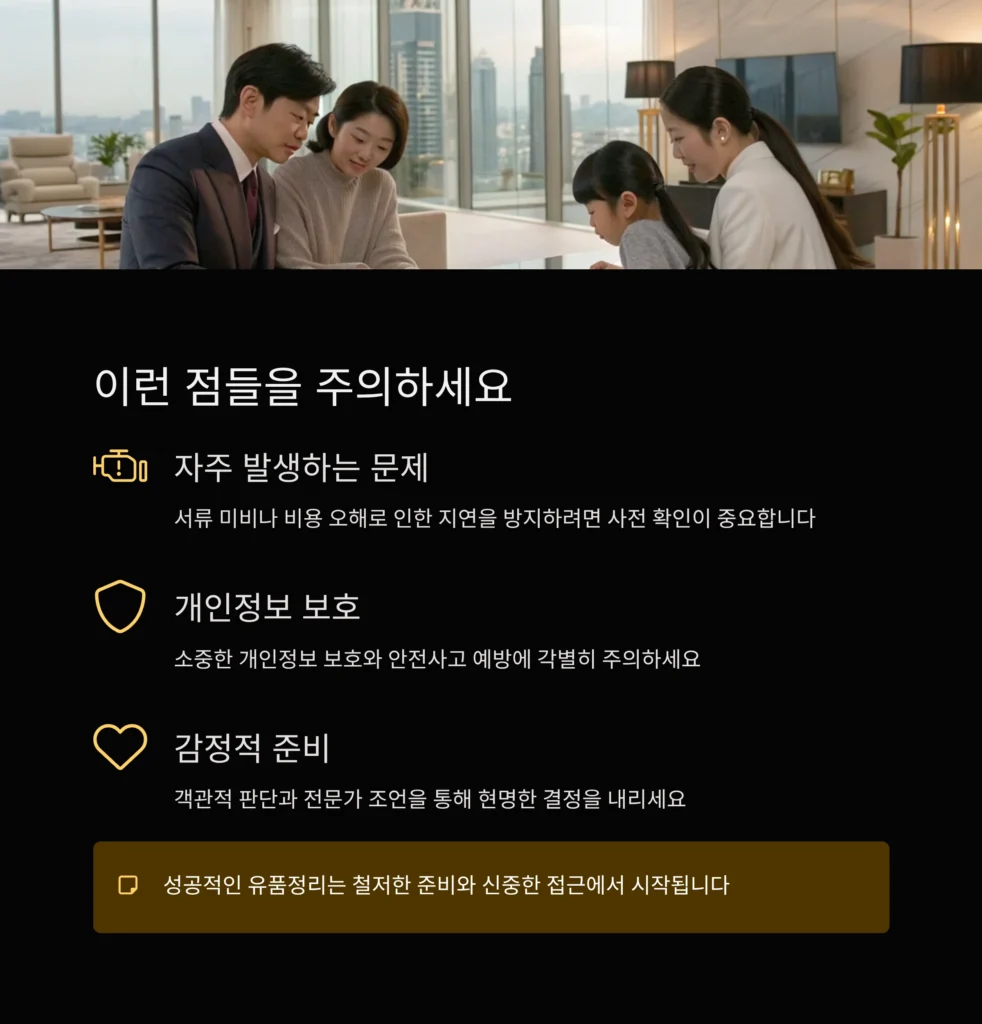 종로 부암동 유품정리