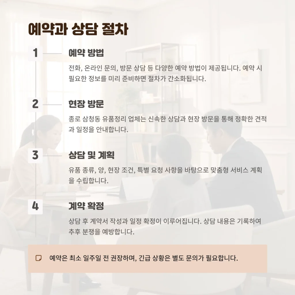 종로 삼청동 유품정리
