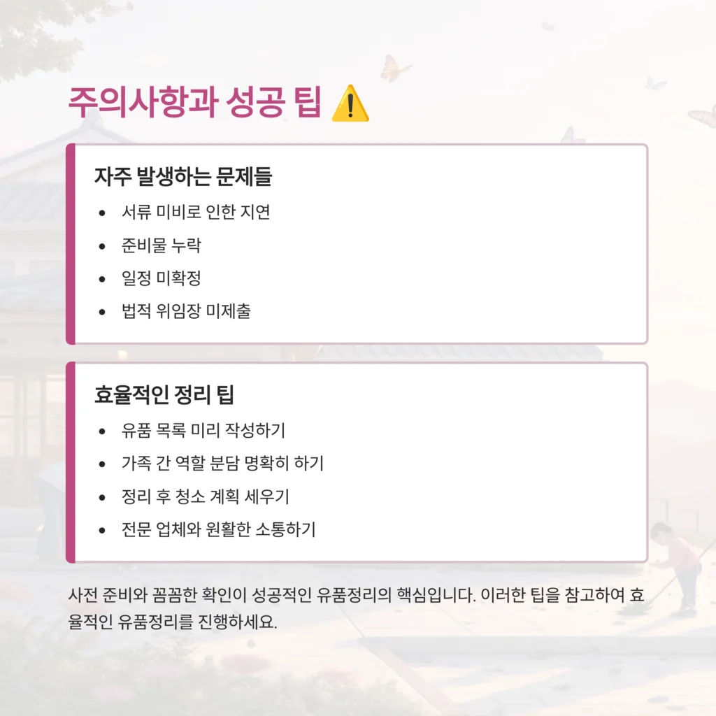종로 숭인동 유품정리
