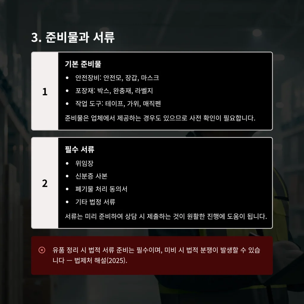 종로 유품정리