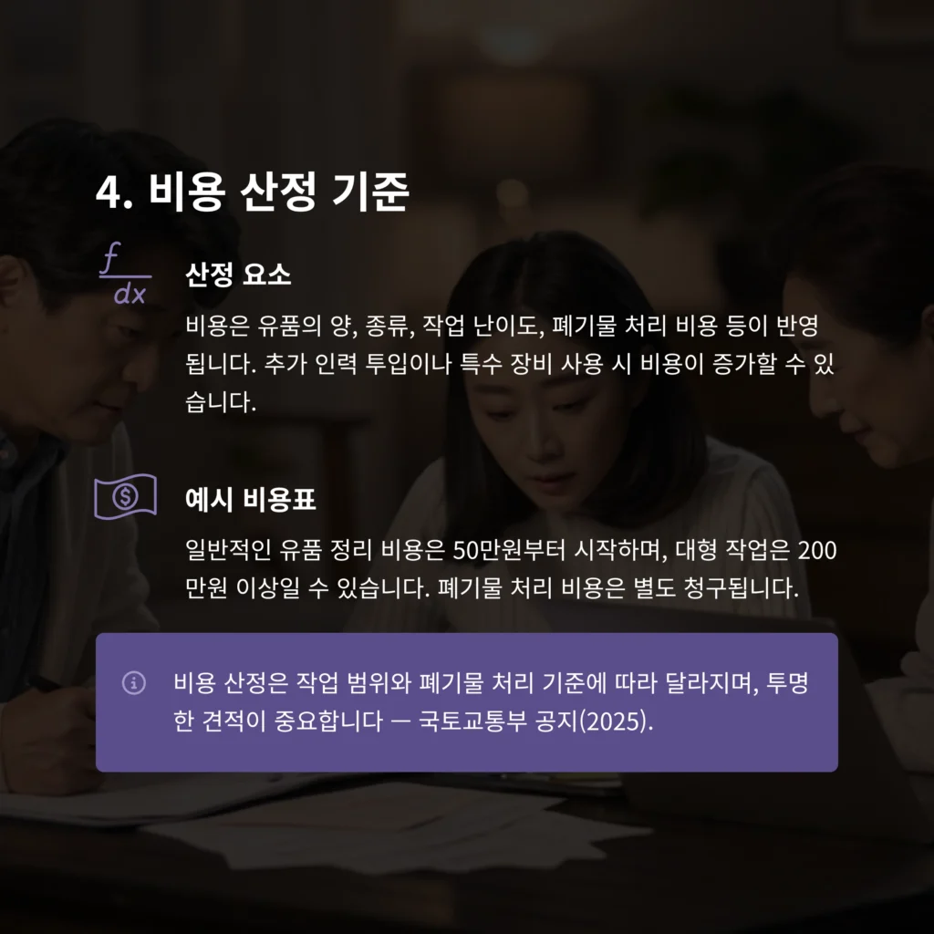 종로 유품정리