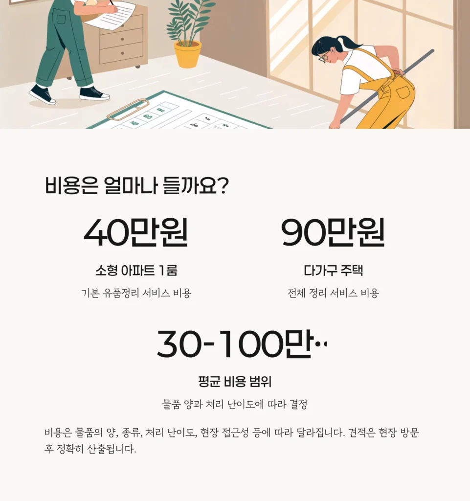 종로 이화동 유품정리