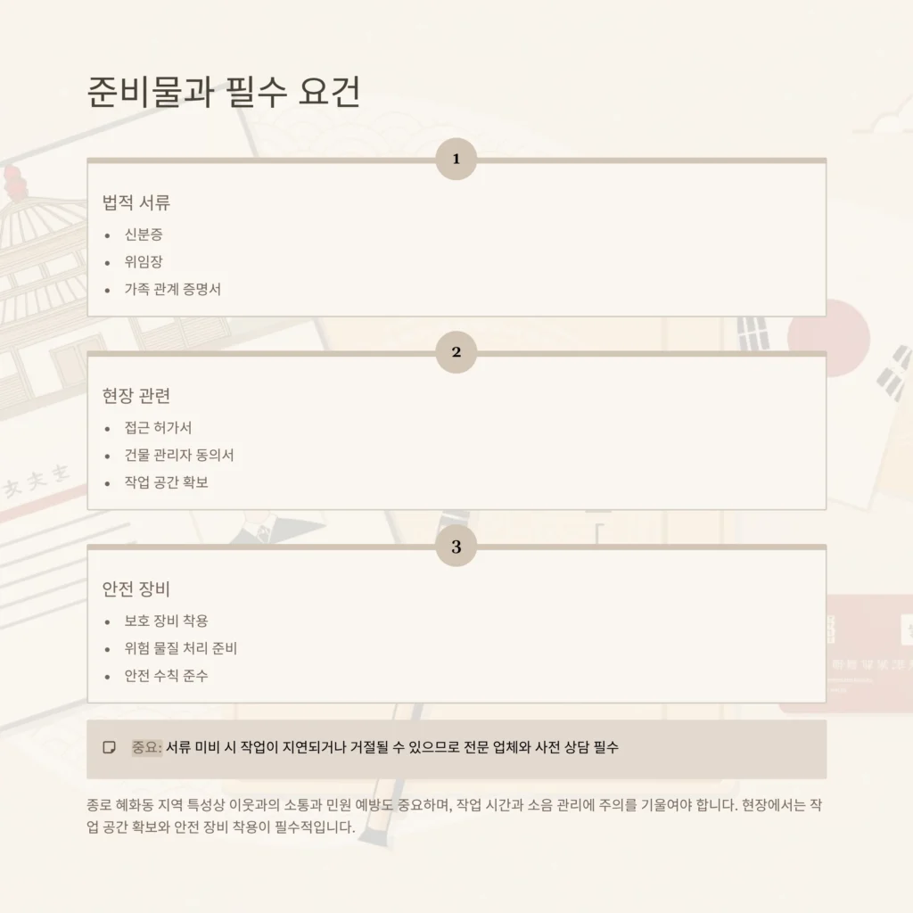 종로 혜화동 유품정리