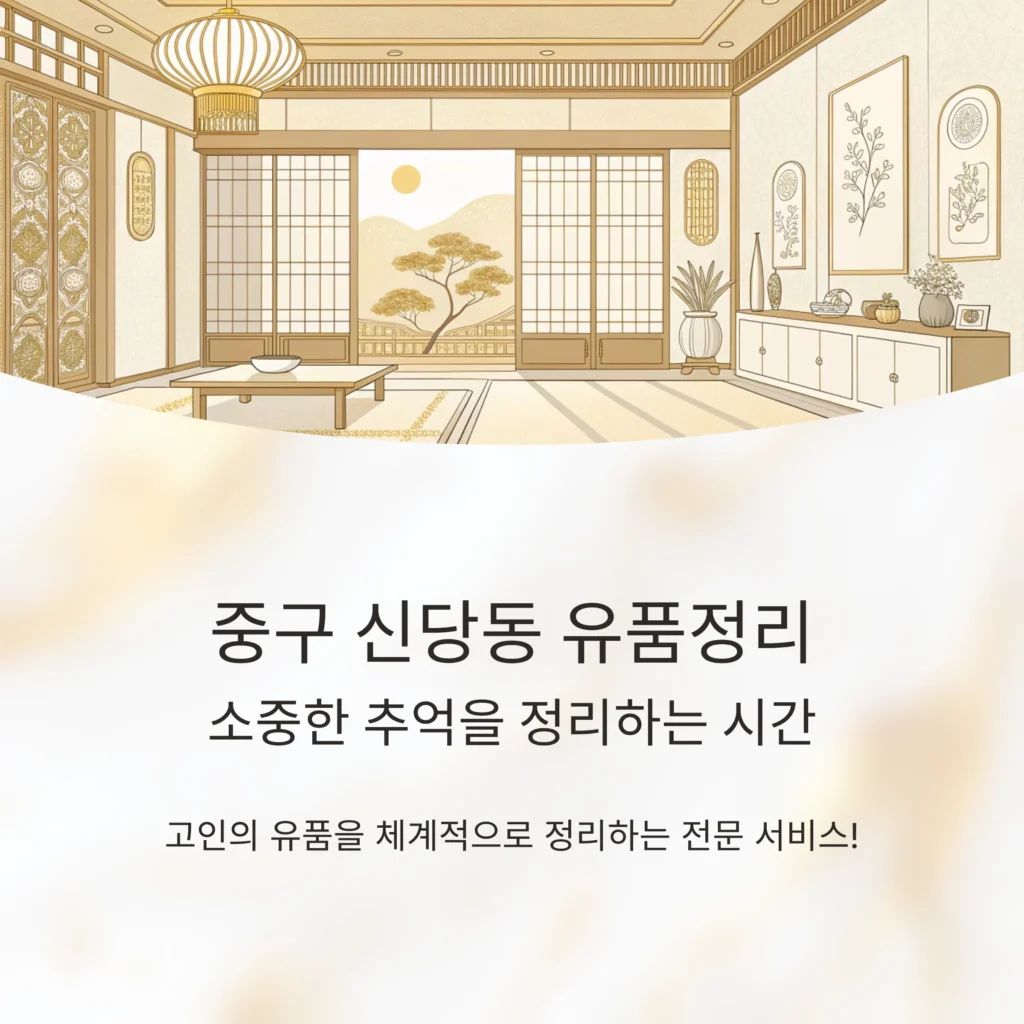 중구 신당동 유품정리