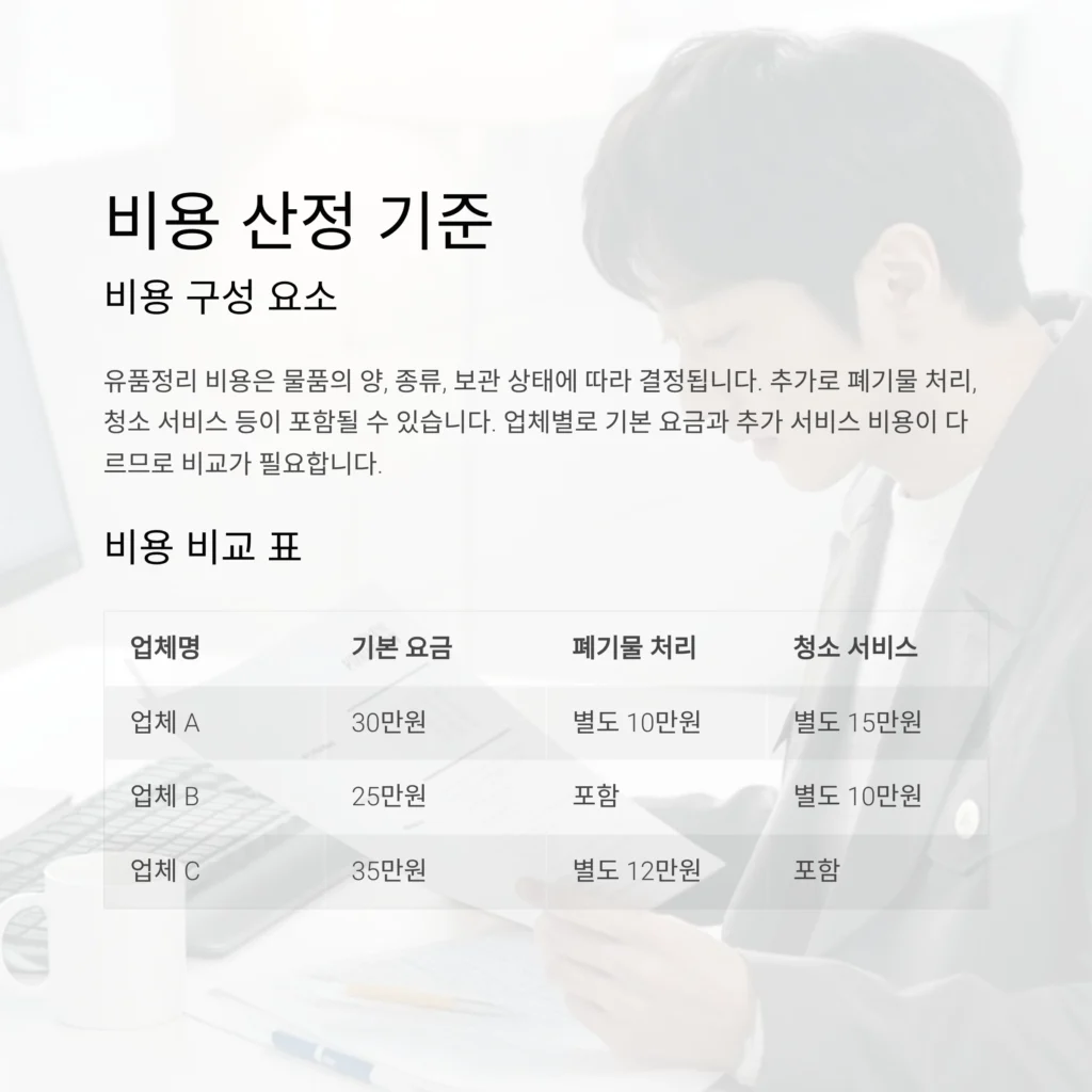 중구 약수 유품정리