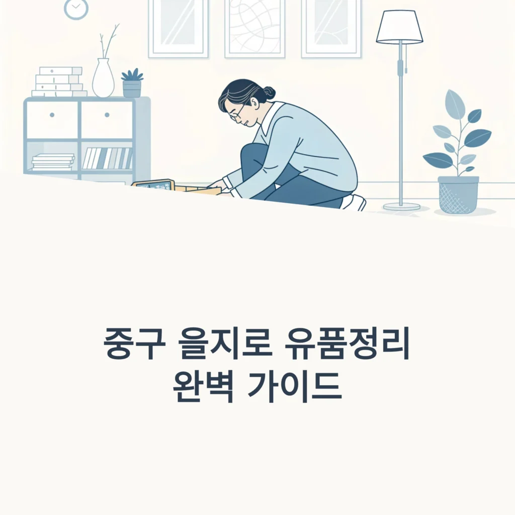 중구 을지로 유품정리