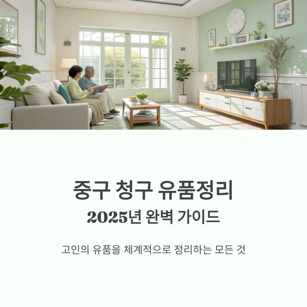 중구 청구 유품정리