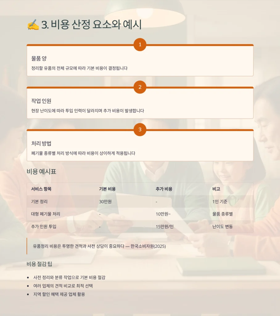 성동구 마장동 유품정리