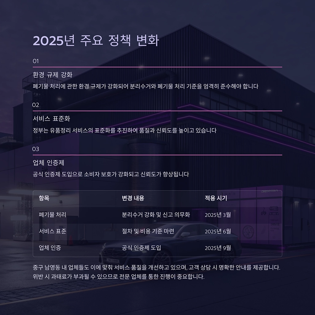 중구 남영동 유품정리