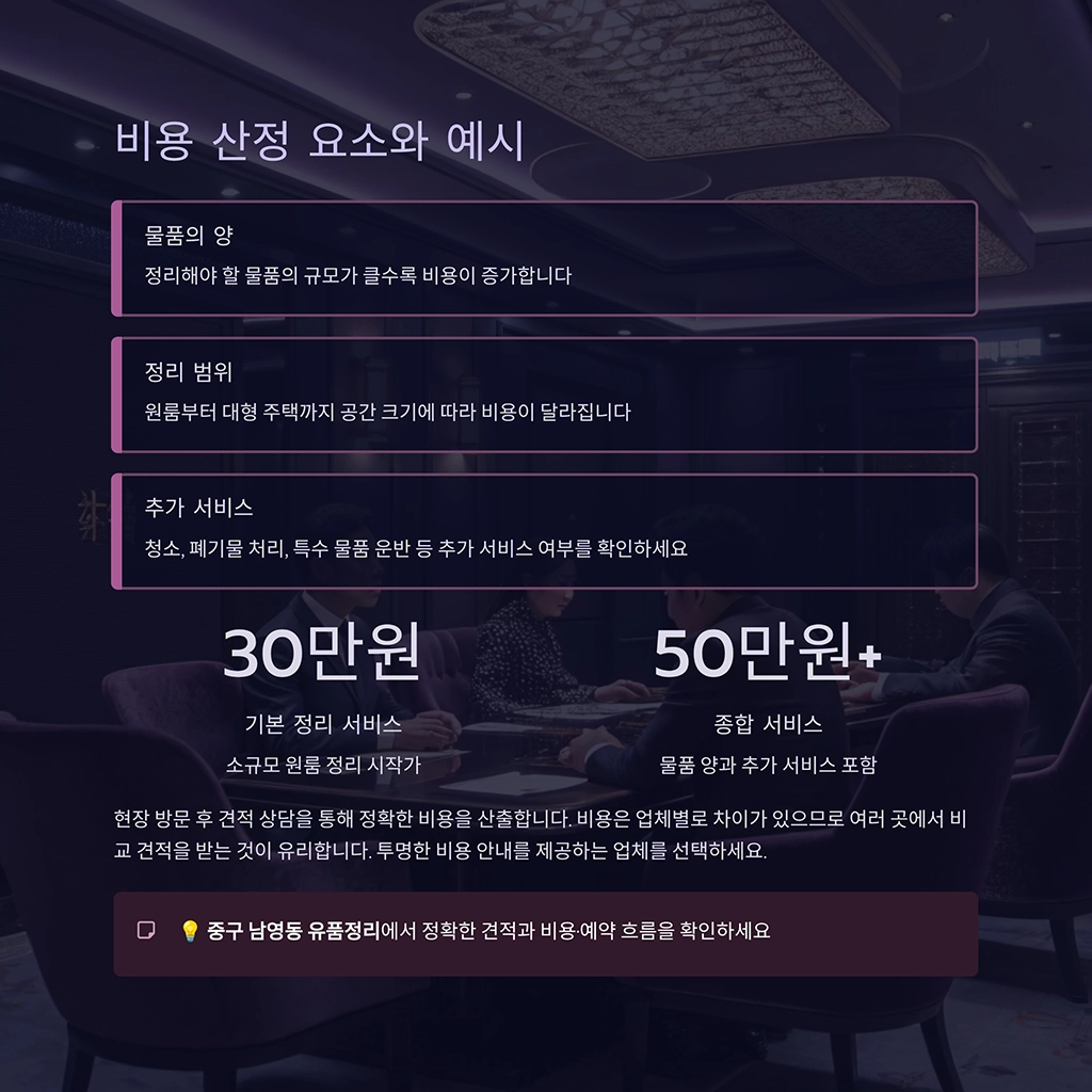 중구 남영동 유품정리