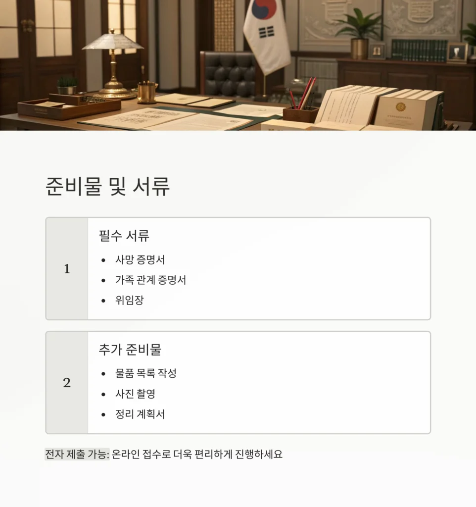 중구 동화동 유품정리