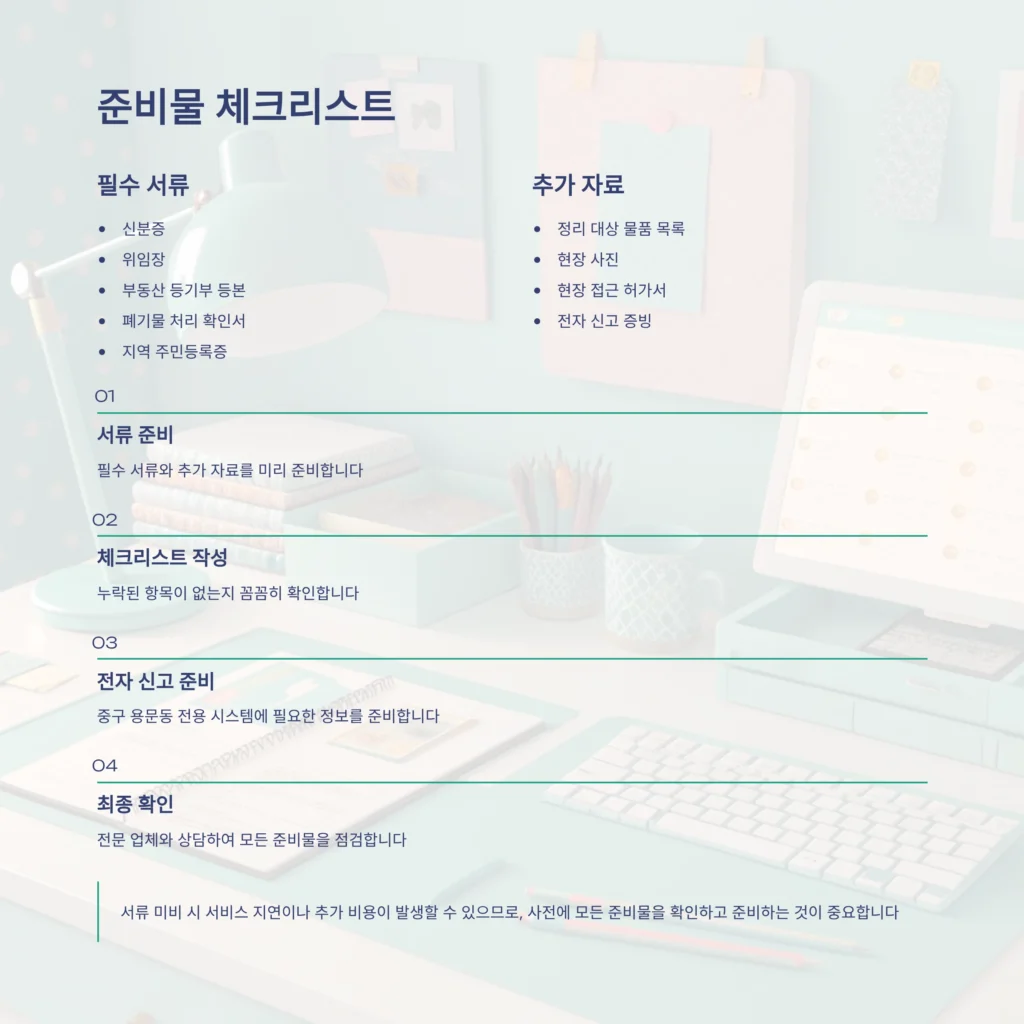 중구 용문동 유품정리