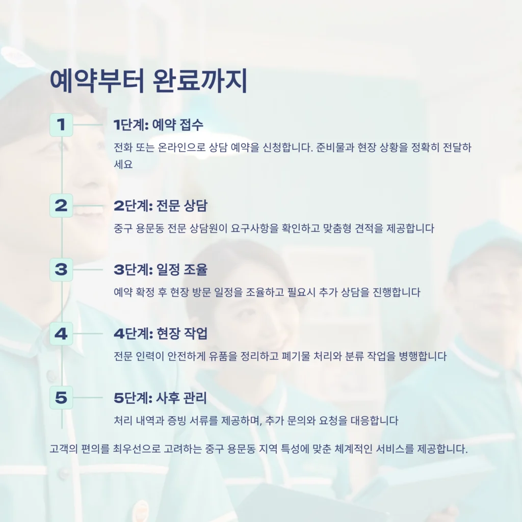 중구 용문동 유품정리