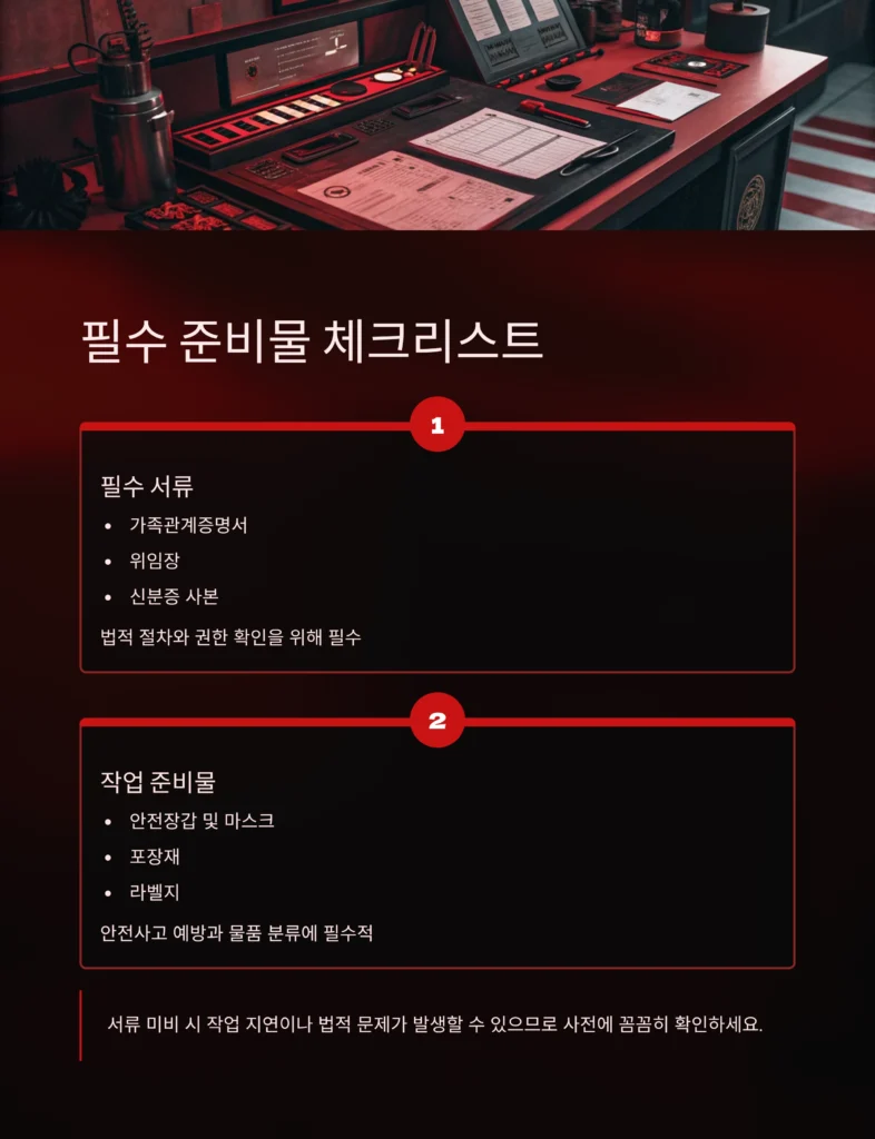 중구 용산 유품정리