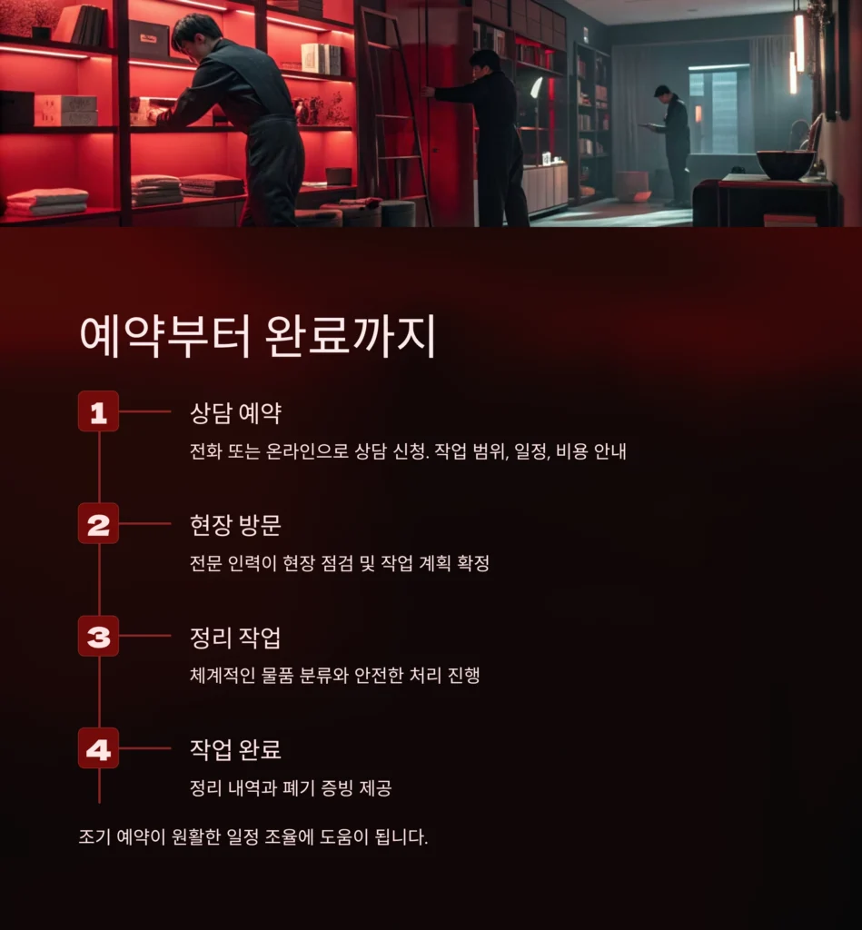 중구 용산 유품정리