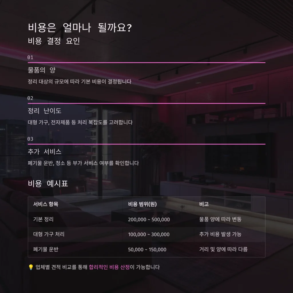 중구 원효로 유품정리