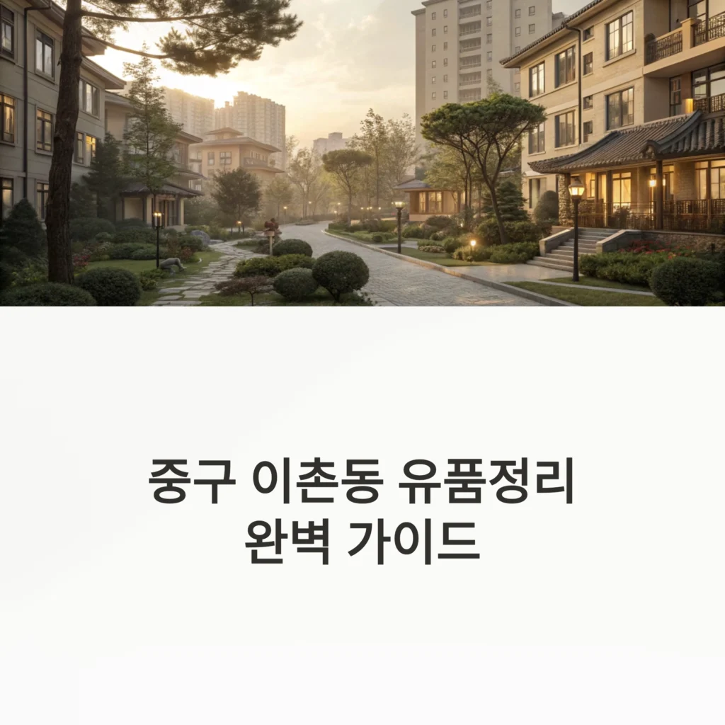 중구 이촌동 유품정리