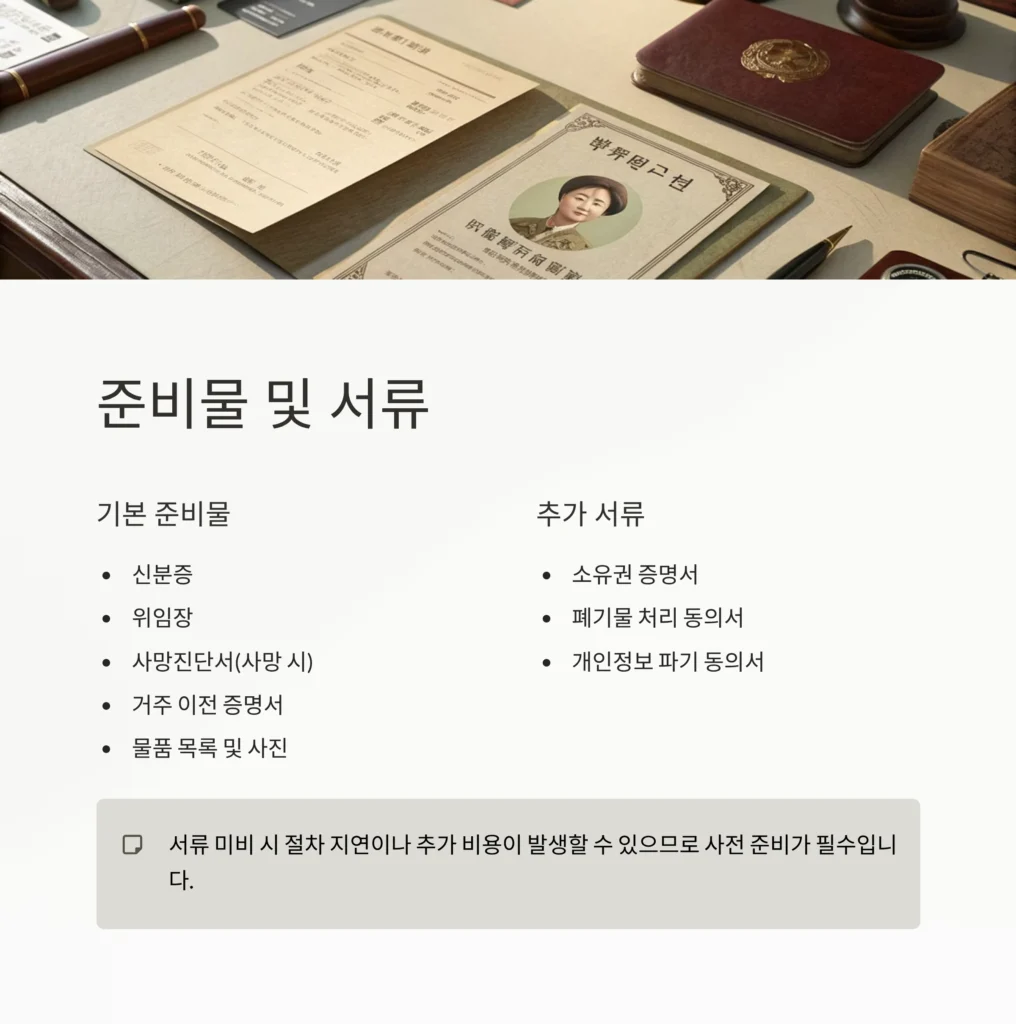 중구 이촌동 유품정리