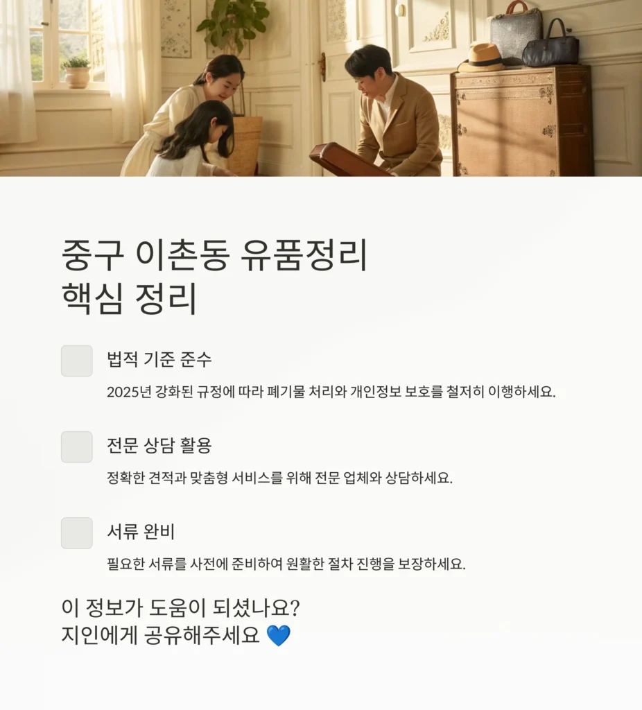 중구 이촌동 유품정리