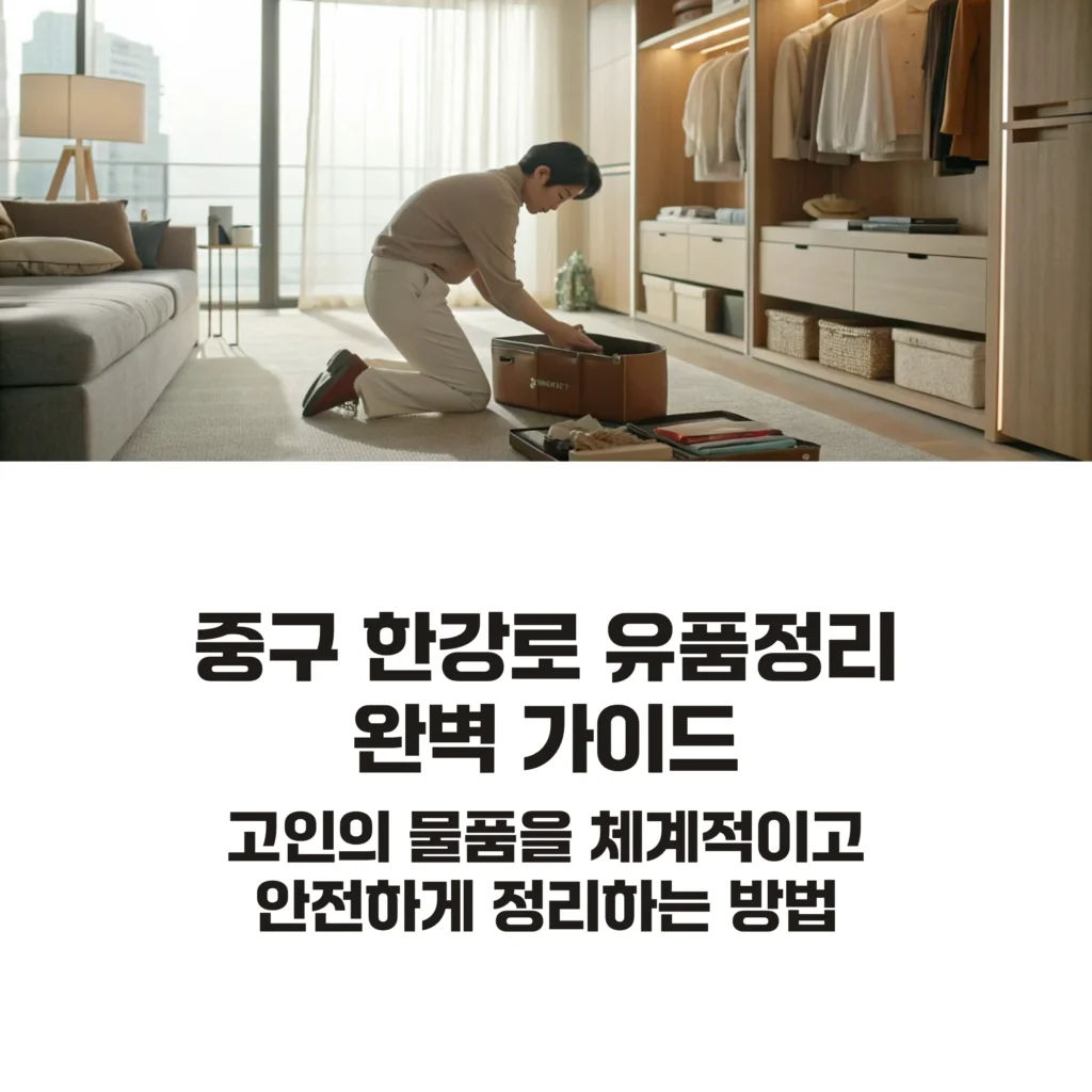 중구 한강로 유품정리