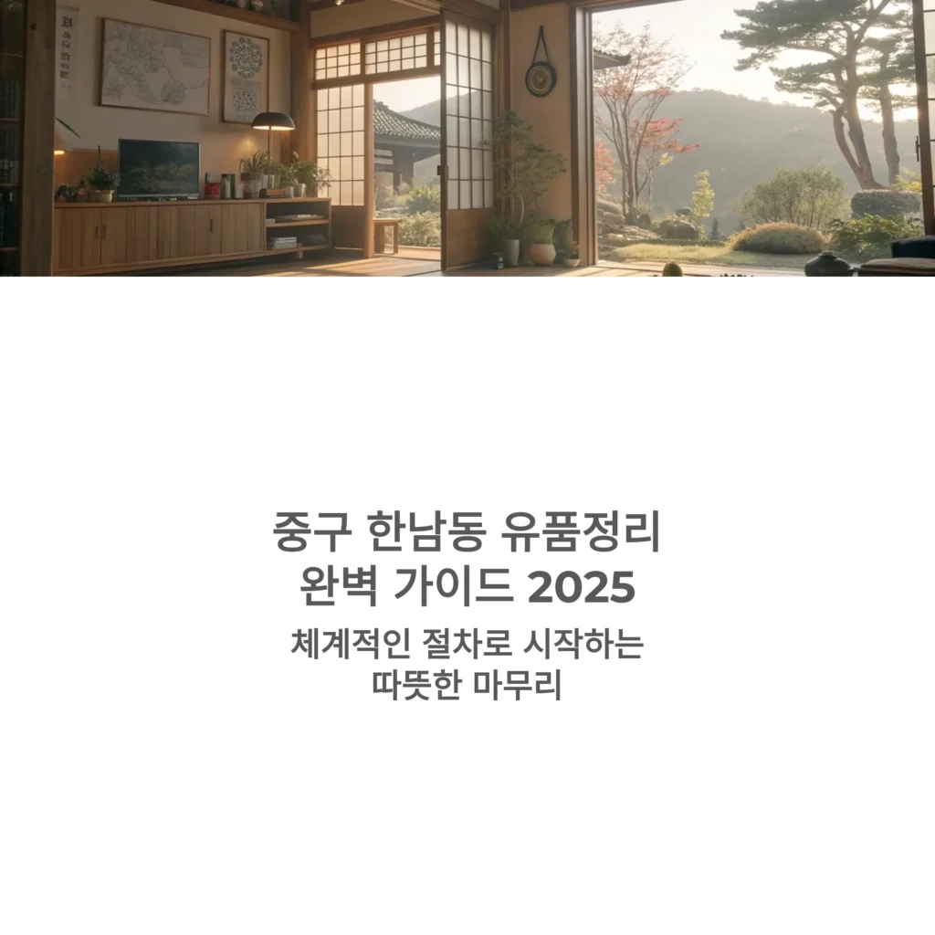 중구 한남동 유품정리