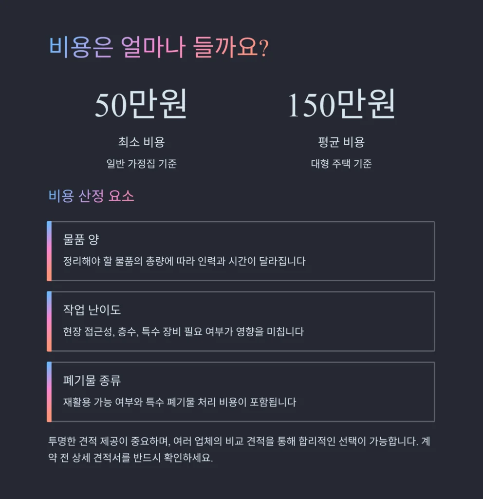 중구 후암동 유품정리