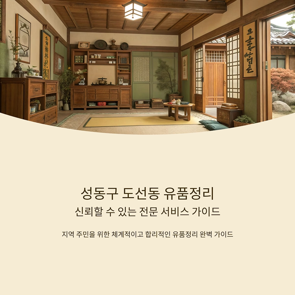 성동구 도선동 유품정리