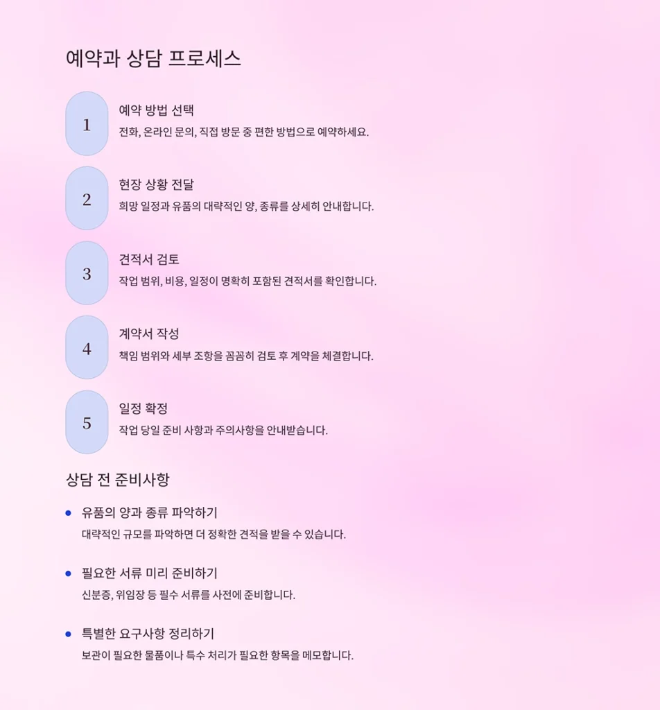 성동구 송정동 유품정리